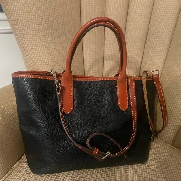 Dooney & Bourke Pebbled Leather Tote/Shoulder Bag - Picture 7 of 11
